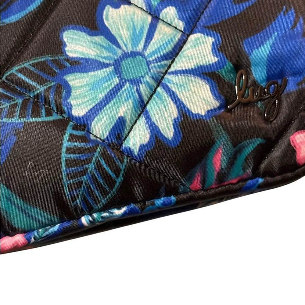 New Lug Coupe SE Convertible Crossbody Bag Resort Black Tropical Floral - Picture 8 of 10